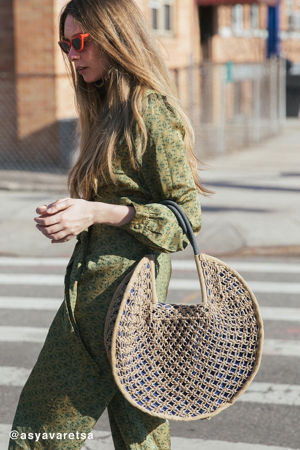 Large Circle Straw Tote Bag | Urban Outfitters US