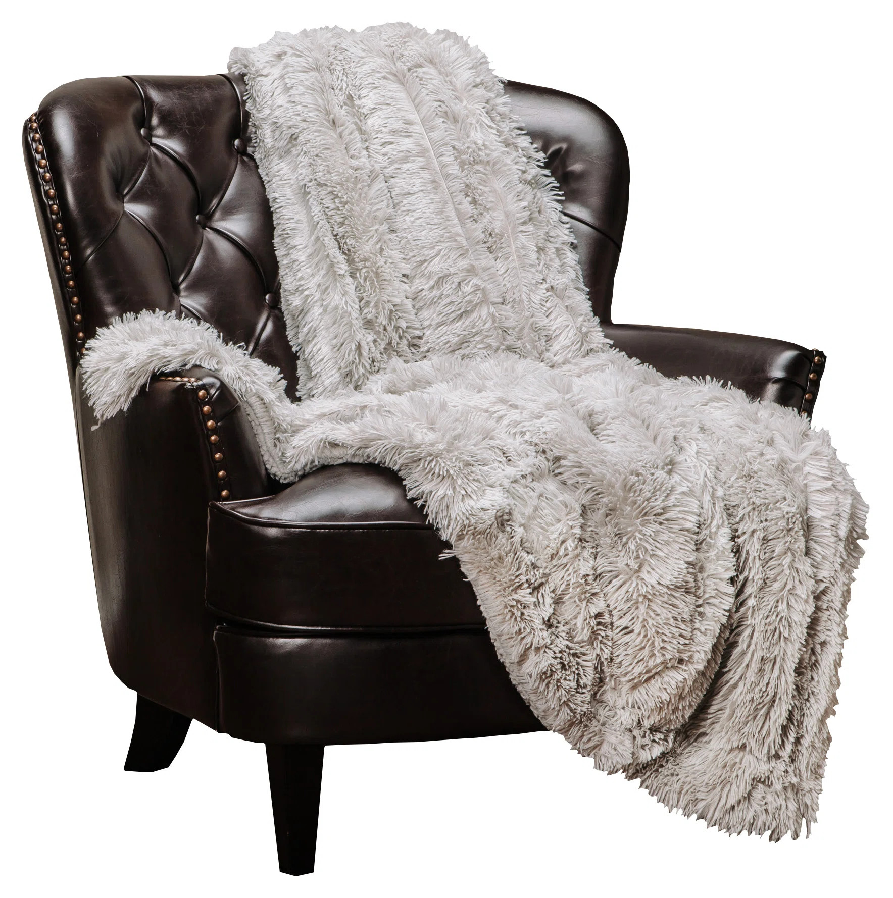 Shaggy Shaggy Super Elegent Sherpa Long Fur Throw | Wayfair North America
