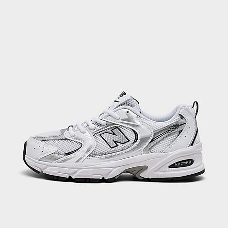 New Balance Girls' Big Kids 530 Casual Shoes in White/Navy Size: 6.5 | Finish Line (US)