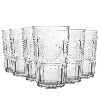 Bormioli Rocco 10.25 oz. Romantic Water Glasses, 6-Piece, Clear | Target