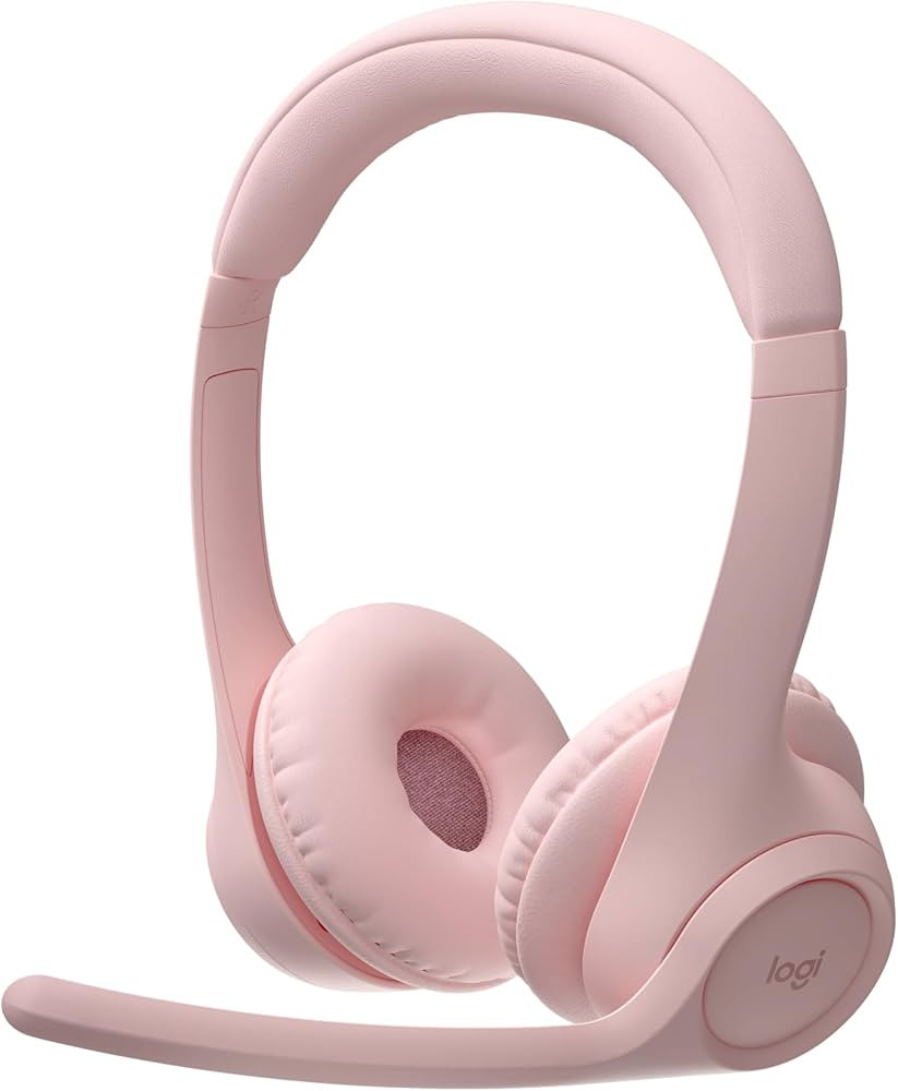 Logitech Zone 300 Wireless Bluetooth Headset with Noise Canceling - Rose | Amazon (US)