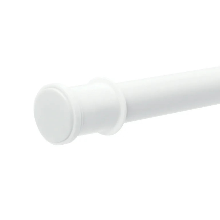 Mainstays Adjustable Tension Shower Curtain Rod, 44” - 72", Easy to Install, No Drilling, White | Walmart (US)