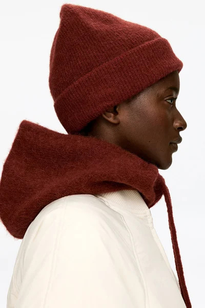 Alpaca-Wool Blend Beanie – Rust – Women – ARKET GB | Arket UK