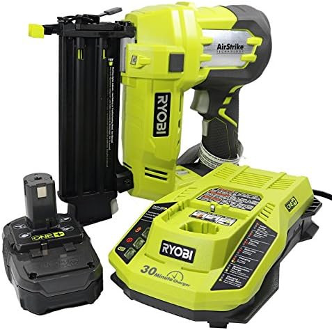 Ryobi 3 Piece 18V One+ Airstrike Brad Nailer Kit (Includes: 1 x P320 Brad Nailer, 1 x P102 2AH 18... | Amazon (US)