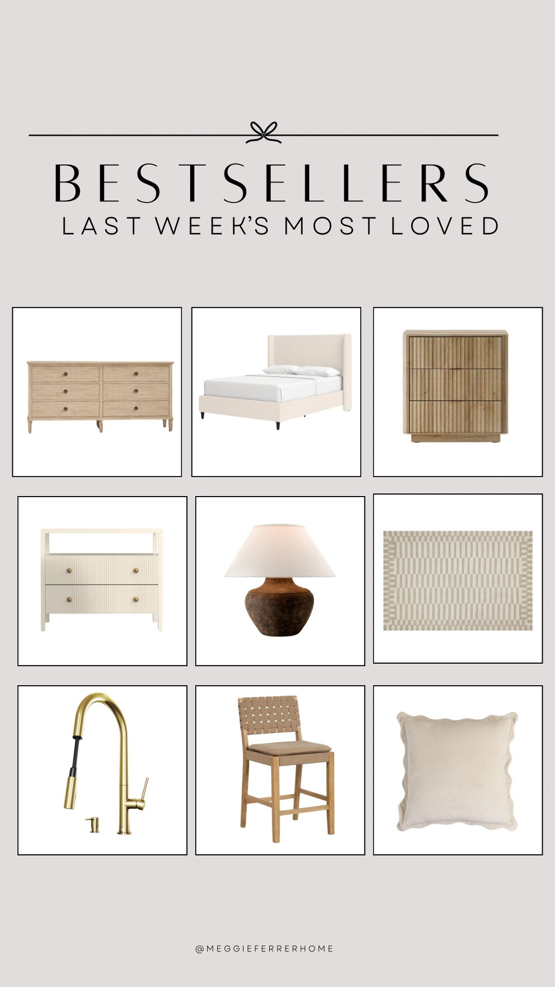 Last week’s most loved finds! 🤍 

From cozy bedroom essentials to statement lighting and stylish seating, these were your top picks. 🌿✨

#NeutralHome #BestSellers #HomeDecorFavorites #CozyHomeVibes #ModernOrganicHome
