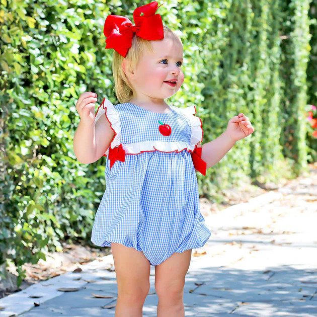 Apple Ruffle Bodice Bubble | Classic Whimsy