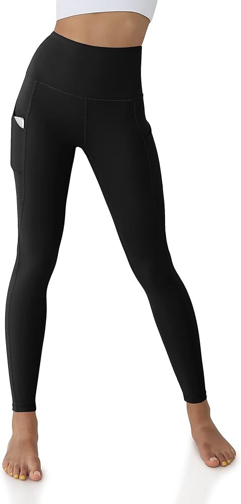 ODODOS Women's High Waisted Yoga Leggings with Pockets,Tummy Control Non See Through Workout Athleti | Amazon (US)