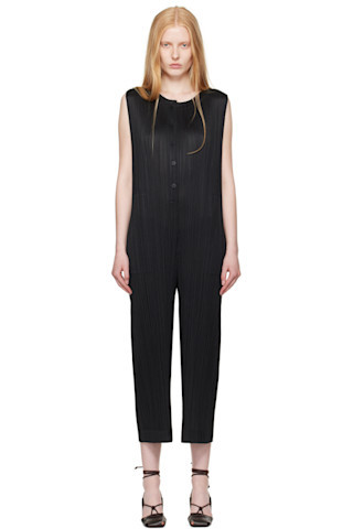PLEATS PLEASE ISSEY MIYAKE - 블랙 먼슬리 컬러 메이 점프수트 | SSENSE
