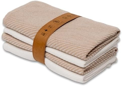 Kitchen Towels Set - 4 Pack, (20" x 30") - Boho & Decorative - Versatile as, Dish Towels for Dryi... | Amazon (US)