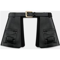 Zara - 100% Leather Skirt Belt With Pockets - Black - 30 (Us 30) - Woman | Zara US