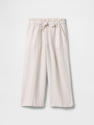 babyGap Linen-Blend Wide-Leg Pull-On Pants | Gap Factory