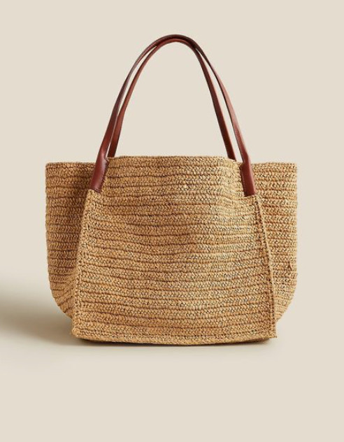 Straw Tote Bag Roundup : Be summer chić with a cute straw bag.  

 