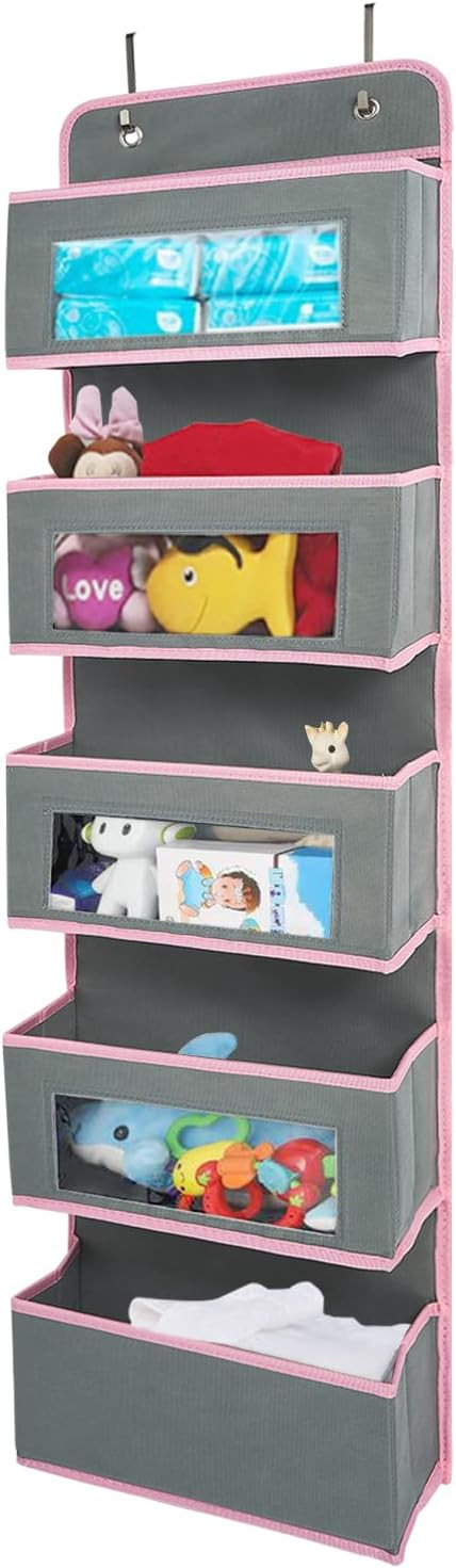 Vercord Door Hanging Organizer Storage Wall Mount Organization Foldable Hanging Shelves Kids Toy ... | Amazon (US)