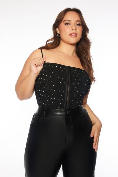 Plus Size Rhinestone Corset Tube Top | Forever 21 | Forever 21 (US)
