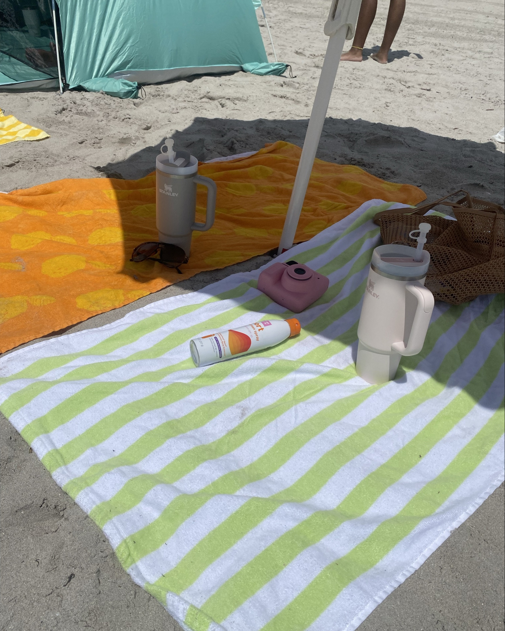 Beach Day! Target has began putting their summer beach gear on clearance. Including this cute umbrella and the matching chairs! 🌴🌊☀️ #beachgear #beach #summervacation #beachvacation #stanleycup #fujicamera #targetfinds

#LTKFindsUnder50 #LTKSummerSales #LTKSeasonal