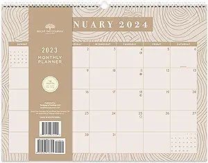 2023-2024 Academic Neutral Spiral Hanging Wall Calendar by Bright Day, 15" x 11.5", Twin Wire Bin... | Amazon (US)