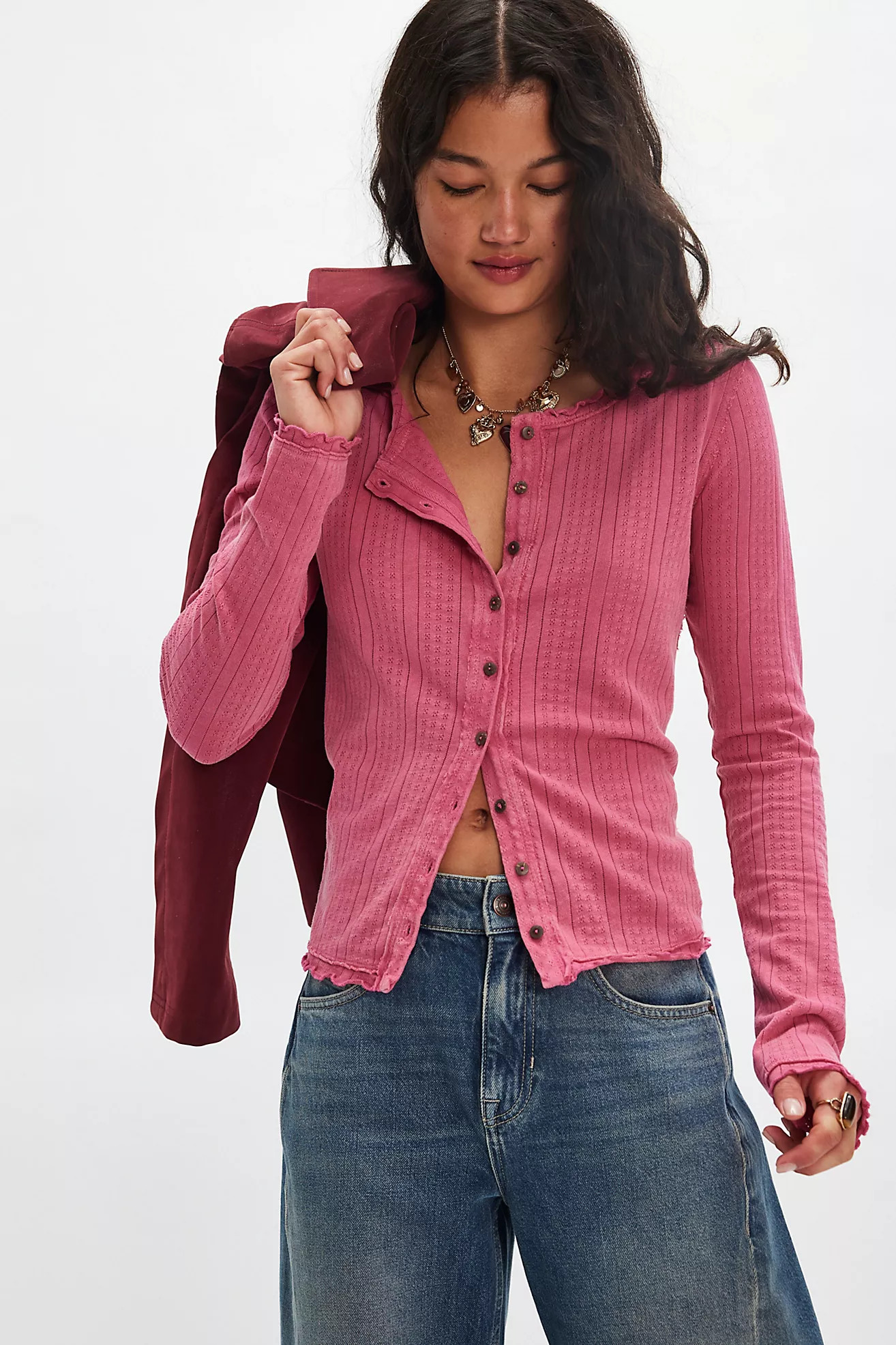 We The Free Penny Pointelle Cardi | Free People (Global - UK&FR Excluded)