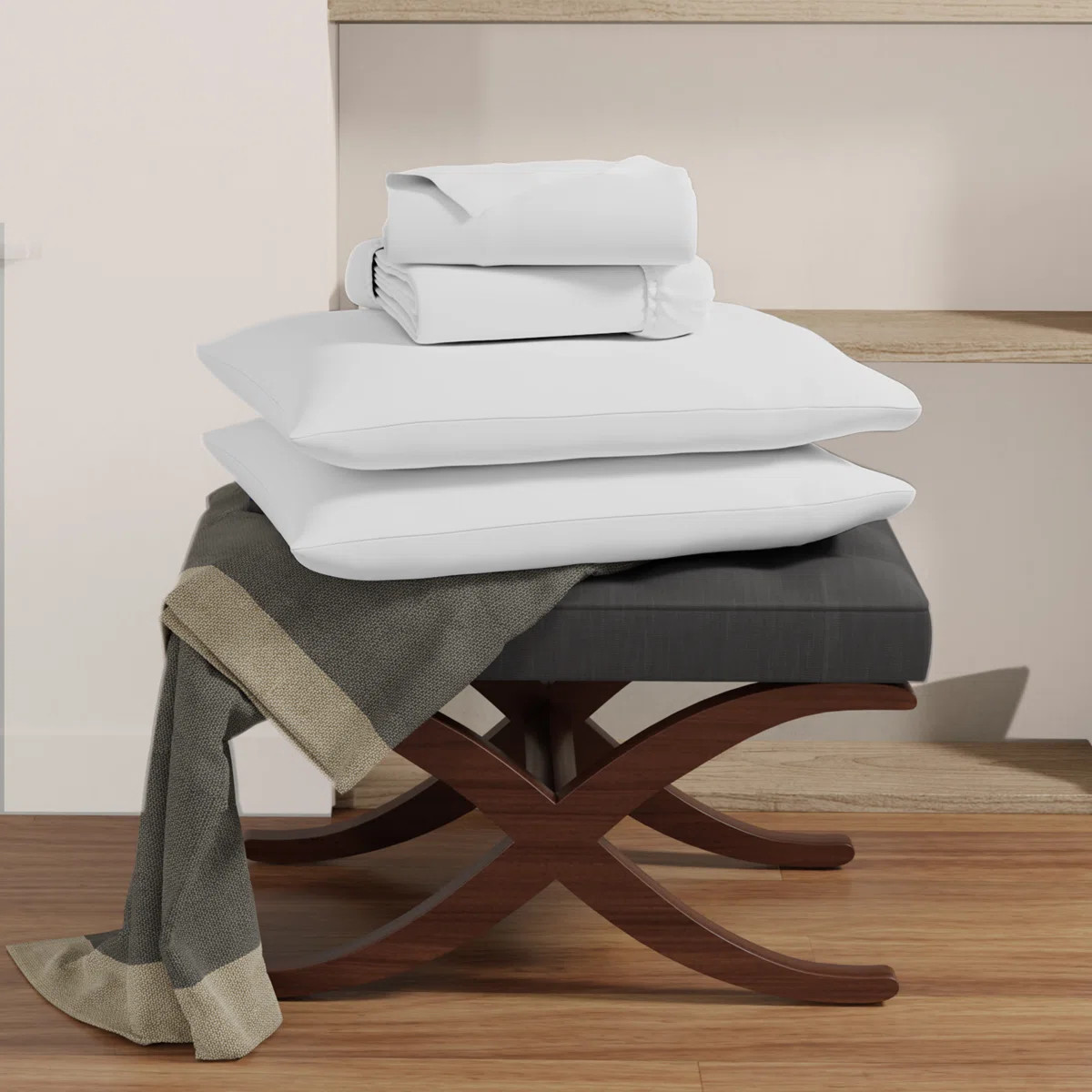 Sustainable Organic 100% Cotton Breathable & Lightweight Deep Pocket Sheet Set | Wayfair North America