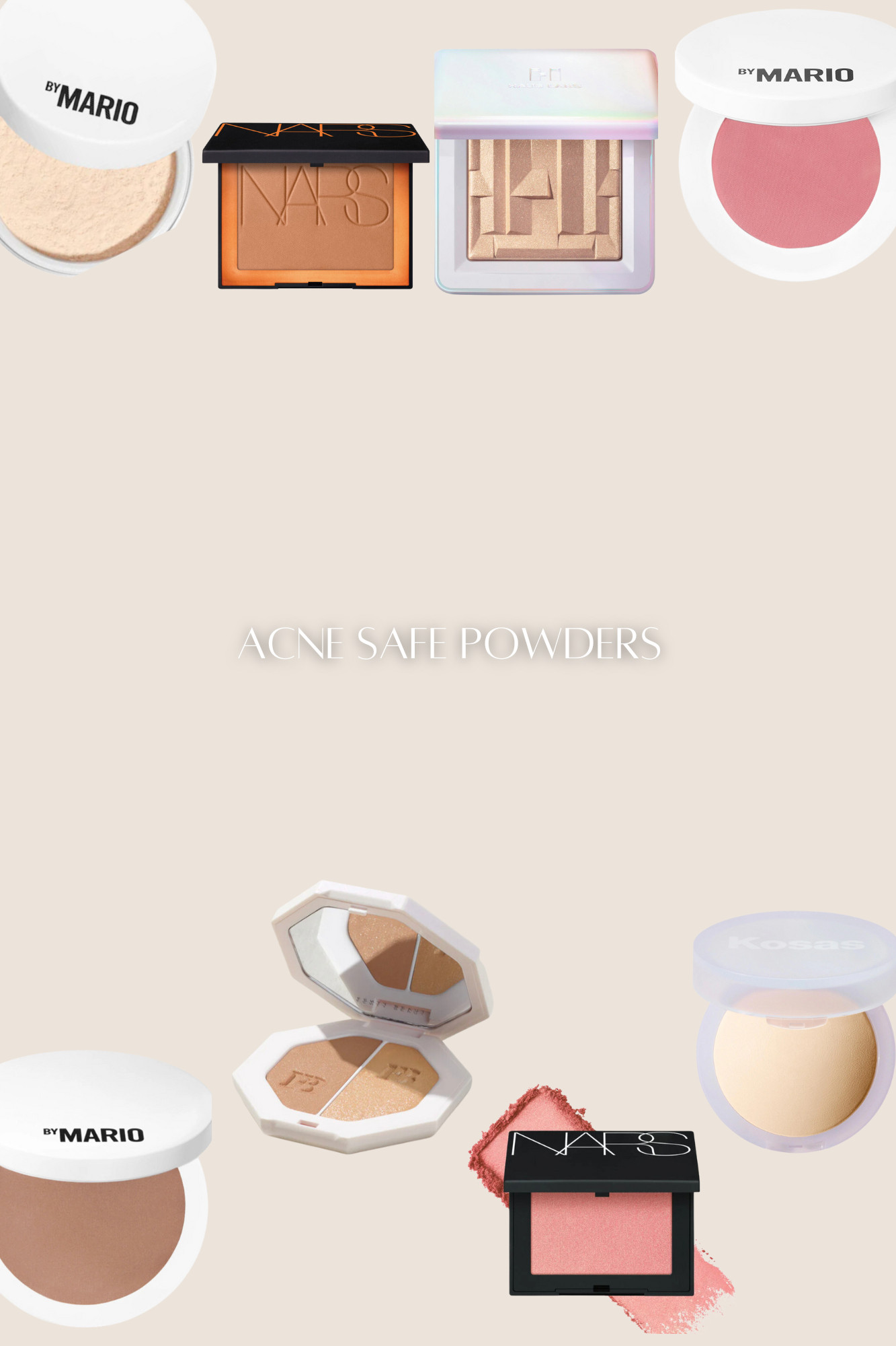 Acne Safe makeup the series: Powders, setting, bronzer, blush, highlight. 

 #LTKGiftGuide #LTKSaleAlert #LTKBeauty