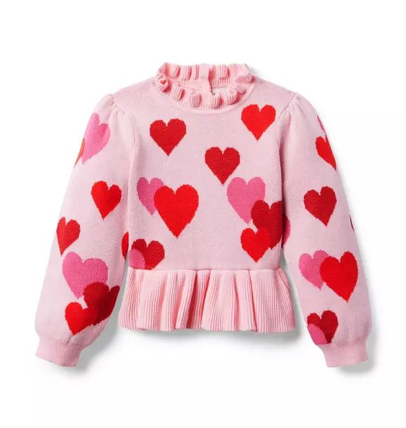 Heart Peplum Sweater | Janie and Jack