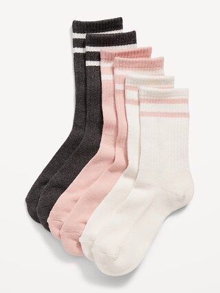 Gender-Neutral Striped Crew Socks 3-Pack for Kids | Old Navy (US)