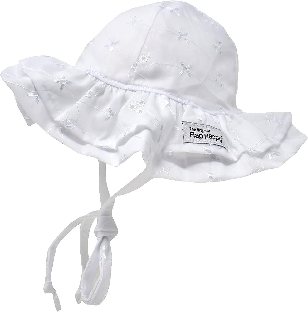 Flap Happy Baby Girls' UPF 50+ Double Ruffle Hat | Amazon (US)