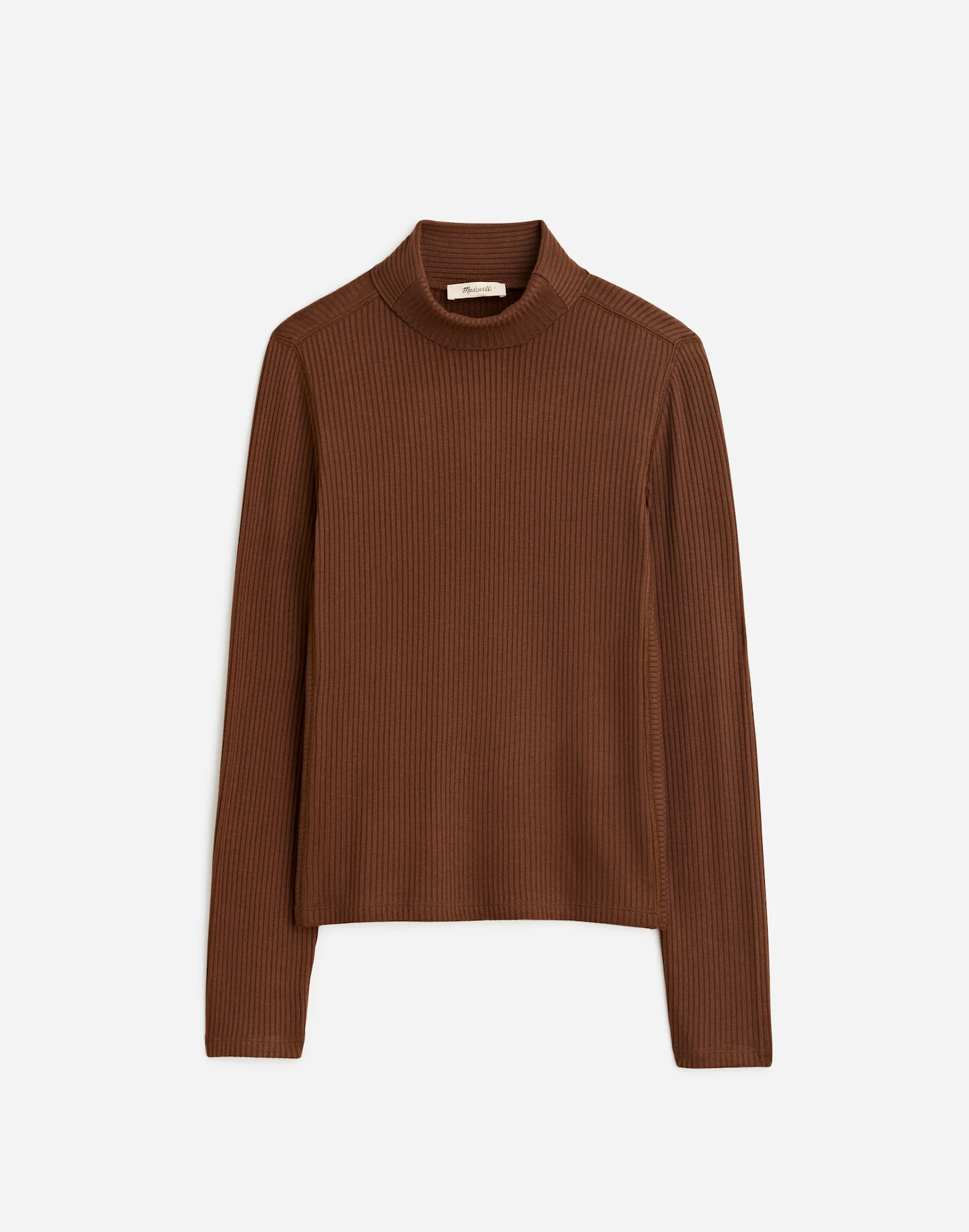 Ribbed Turtleneck Long-Sleeve Tee | Madewell | Madewell