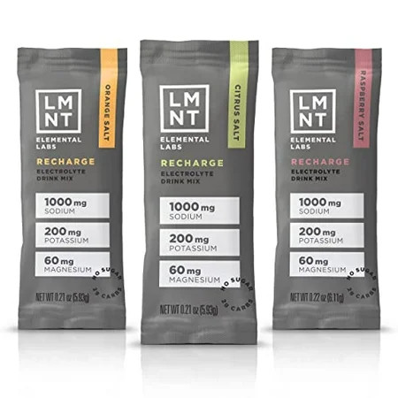 LMNT ELEMENTAL LABS LMNT Recharge Electrolyte Hydration Powder | Keto & Paleo | No Sugar No Artifici | Walmart (US)