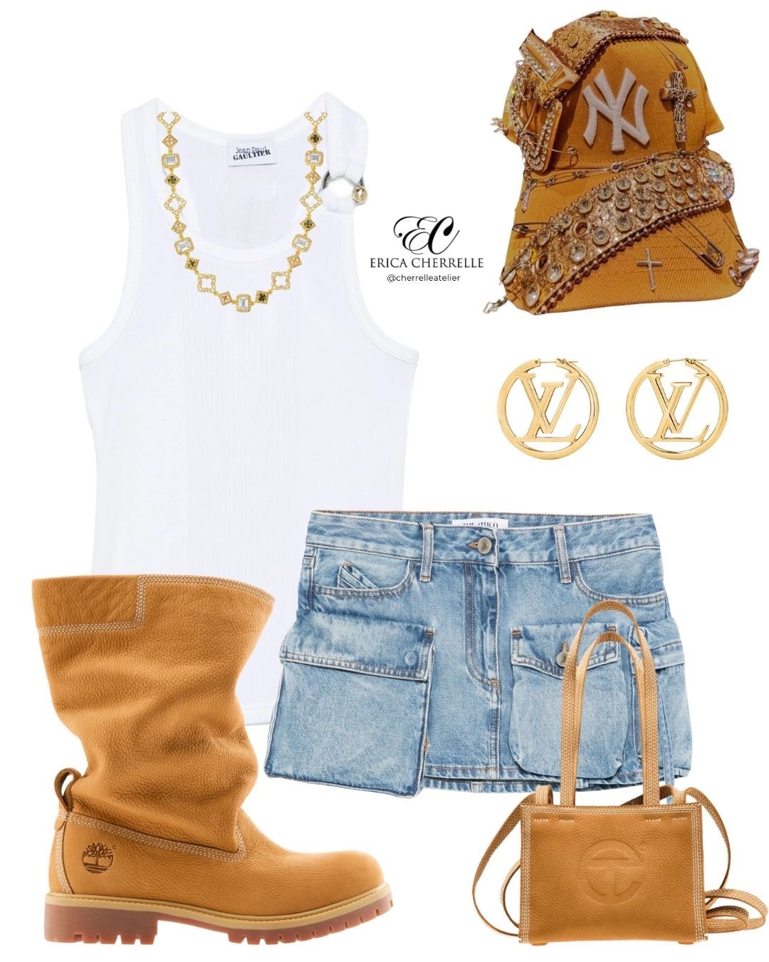 💫 Straight from the concrete jungle — this look is giving authentic New York baddie energy. Denim mini, Timbs, designer drip, and that effortless street glam that turns heads on every block. 🗽✨

Style isn’t about following trends, it’s about owning your vibe — and I make sure my clients step out like the main character every time. Ready to unlock your signature look? Let’s create your story through style. 💎👑

🔗 DM me for styling services — your transformation starts here.

#FallStyle #PersonalStyling #WardrobeRefresh #FashionStylist #OOTD #EricaCherrelle #FallFashion #StyleInspiration #Lookbook #telfar #timberlands #telfeezy

#LTKootd #LTKgrwm #LTKdayinmylife