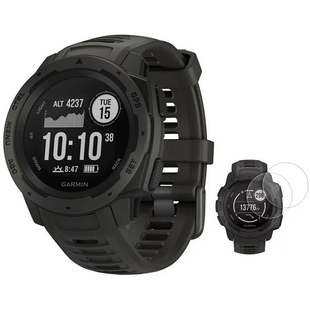 Garmin Instinct Rugged Outdoor Watch with GPS and Heart Rate Monitoring Graphite (010-02064-00) w... | Walmart (US)