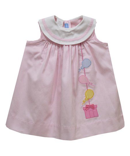 Pink Birthday Appliqué Sleeveless Yoke Dress - Infant & Toddler | Zulily