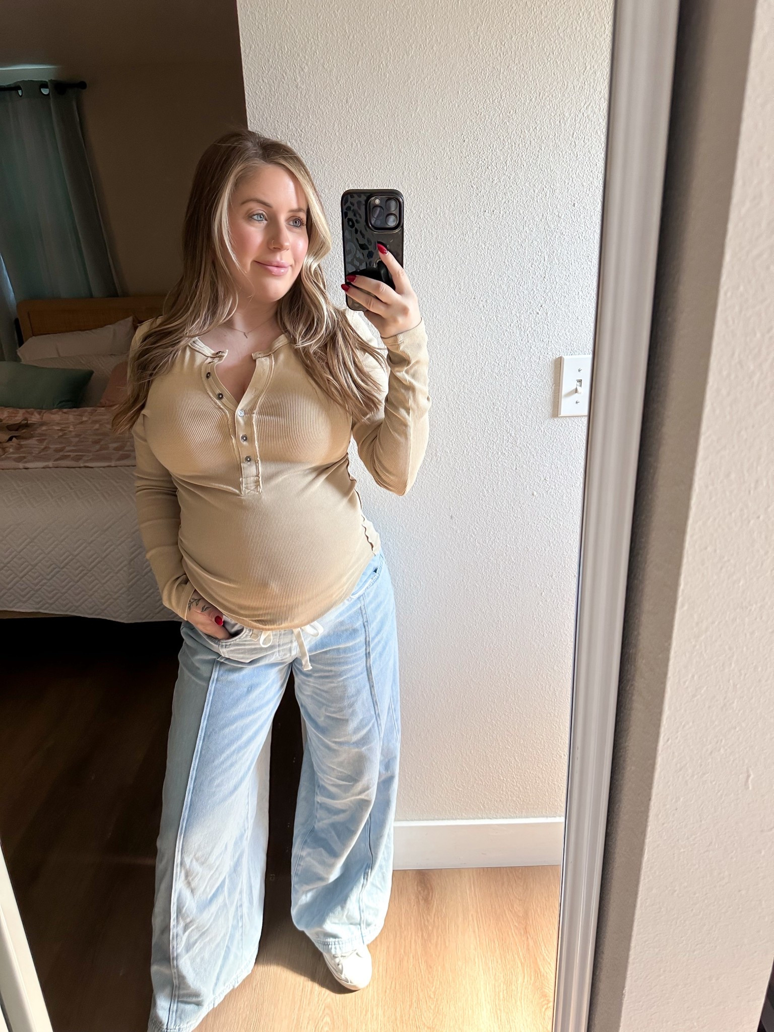 my fav henley is on sale for $38 
(Jeans sold out unfortunately 😭) 