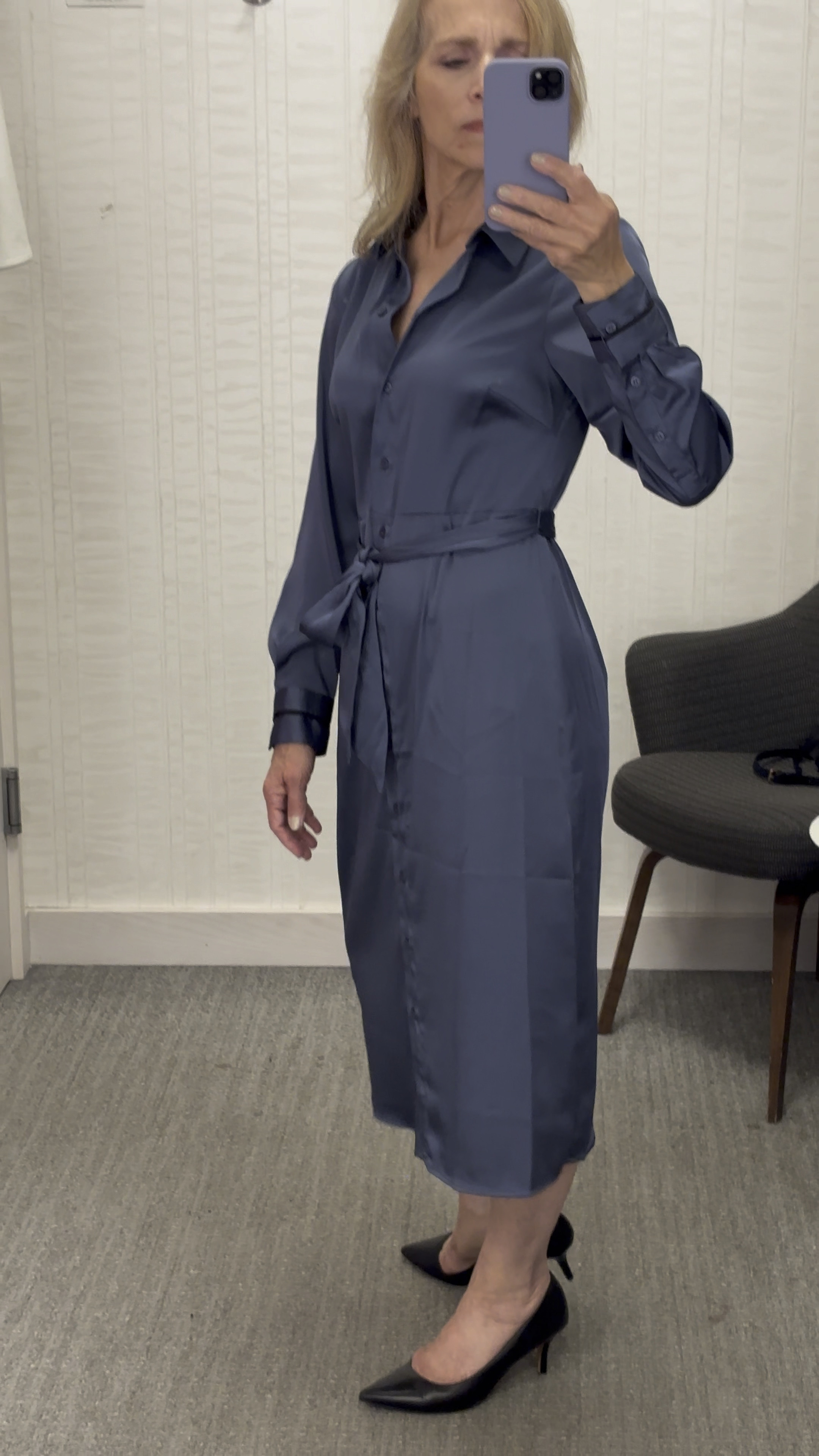 Dress 3: This Halogen shirt dress is only $74.99 and will be $109 after the #NSale. Very versatile you can dress it up with metallic accessories for cocktails or change out the belt to dress it down for work. Available in this blue or black  

#LTKxNSale #LTKFindsUnder100 #LTKSaleAlert