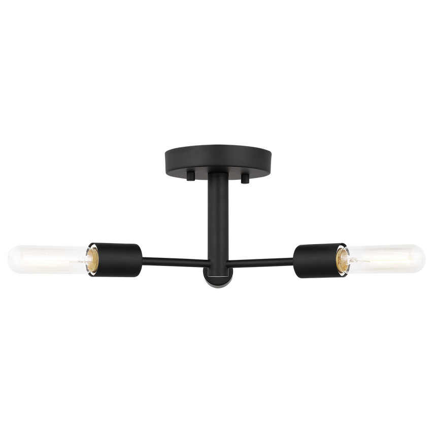 Axis Three Light Semi-Flush Mount | Visual Comfort