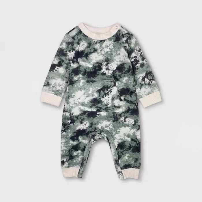 Grayson Mini Baby Boys' Camo Romper - Green | Target