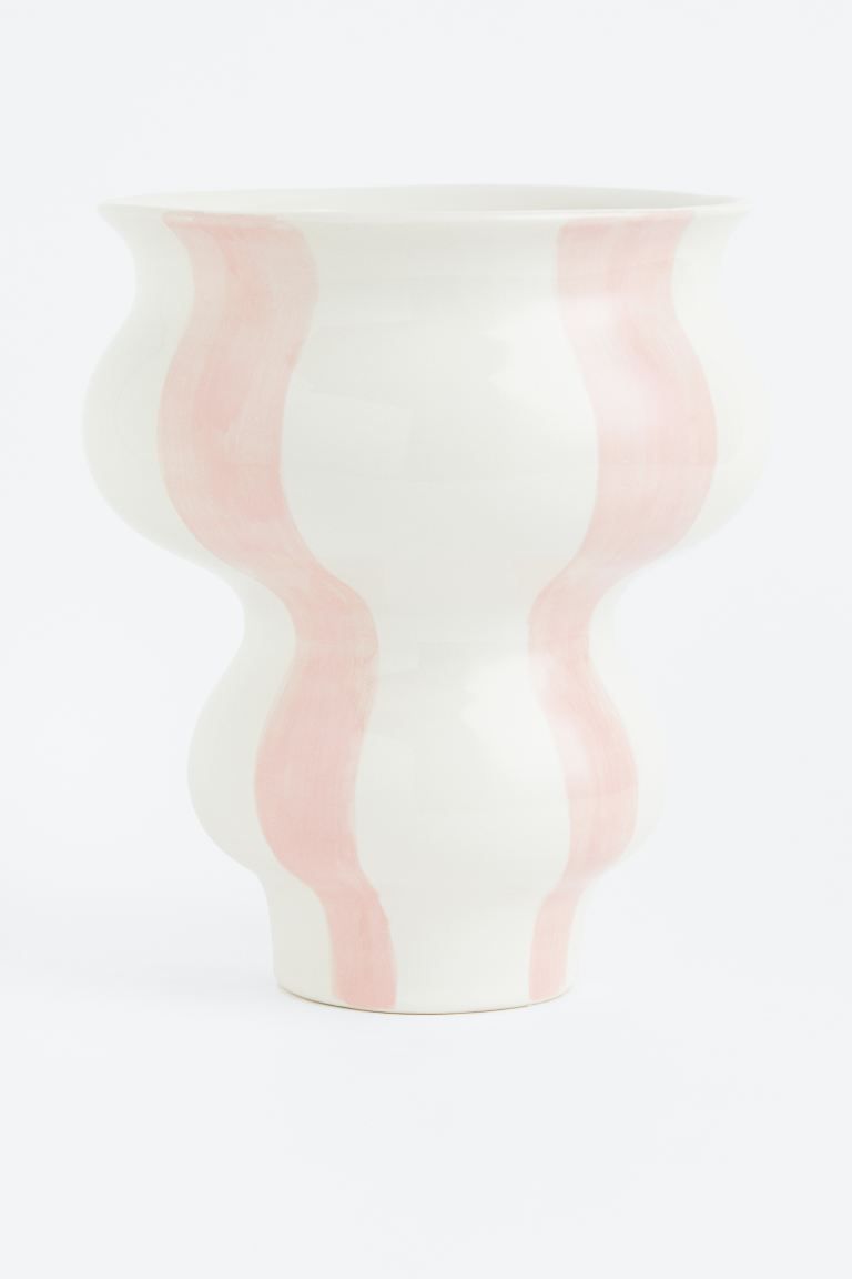 Striped Stoneware Vase | H&M (US + CA)