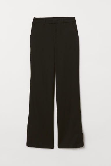 H & M - Pants with Slits - Black | H&M (US + CA)