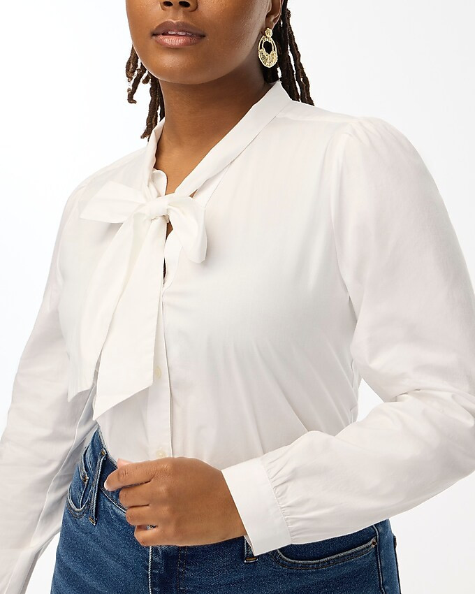 Bow tie-neck top | J.Crew Factory