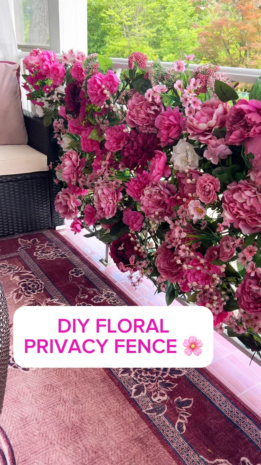 DIY Balcony Privacy Fence 🌿 Shop My Greenery Wall

#LTKHome