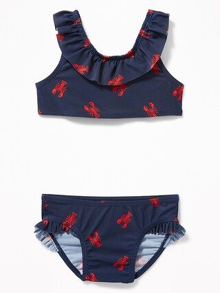 Printed Ruffle Bikini Swim Set for Toddler Girls | Old Navy US