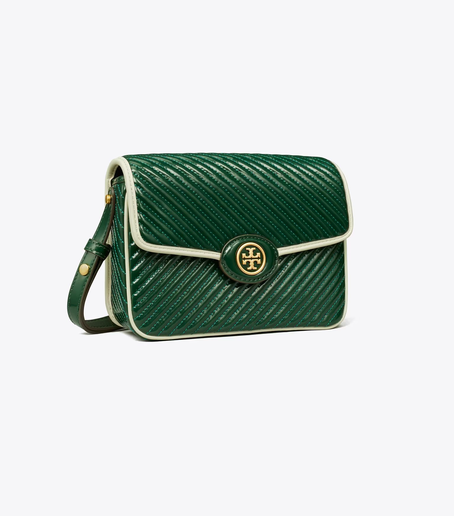 ROBINSON PATENT QUILTED SHOULDER BAG | Tory Burch (US)