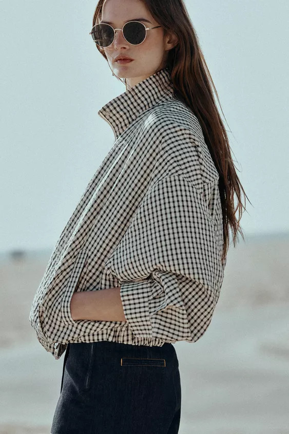 PLAID BOMBER JACKET | Zara US