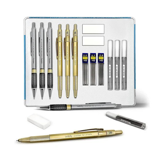 Bellofy Mechanical Pencils Set 14 Piece-0.5 0.7 0.9mm | Etsy | Etsy (US)