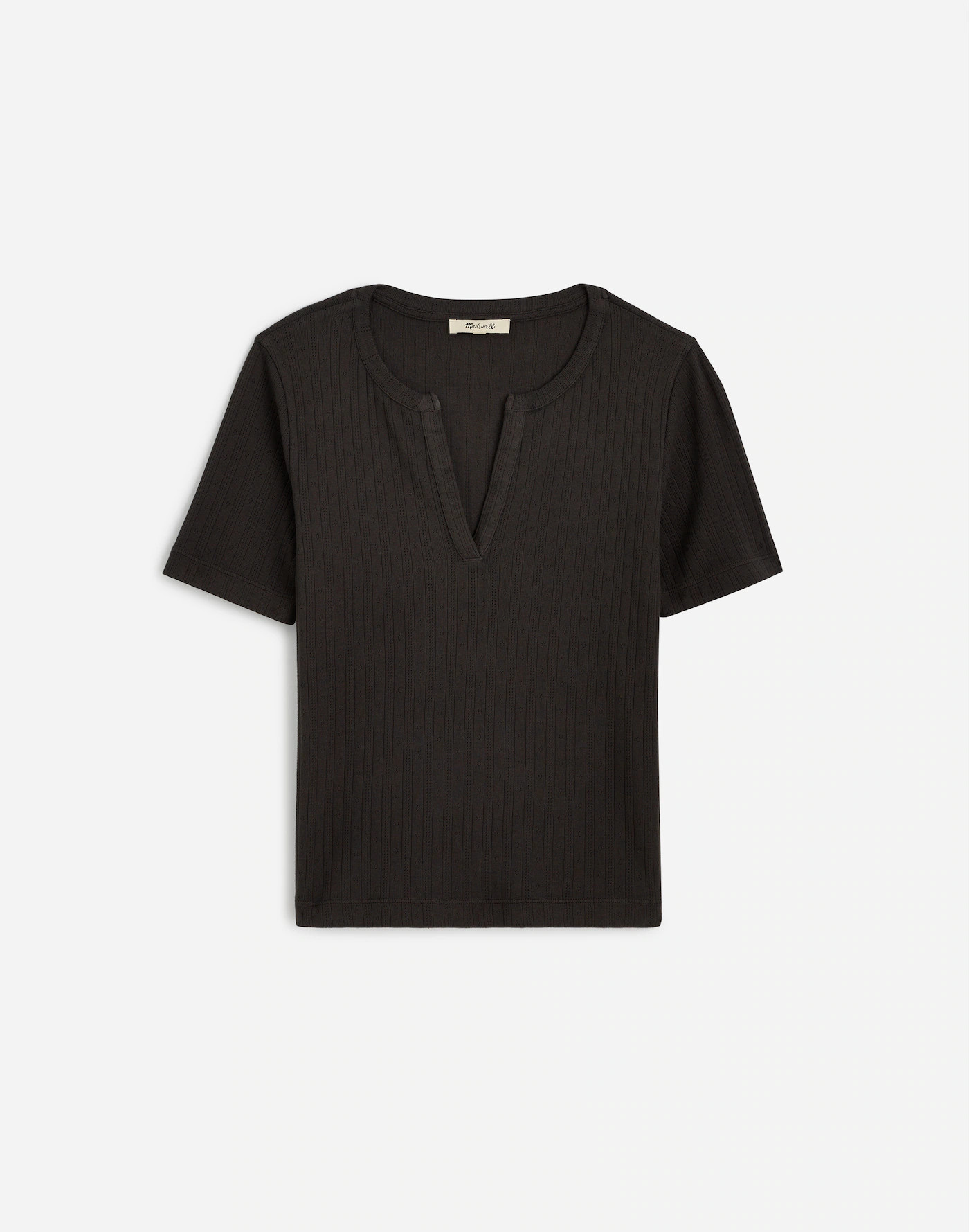 Pointelle Notch Neck Tee | Madewell