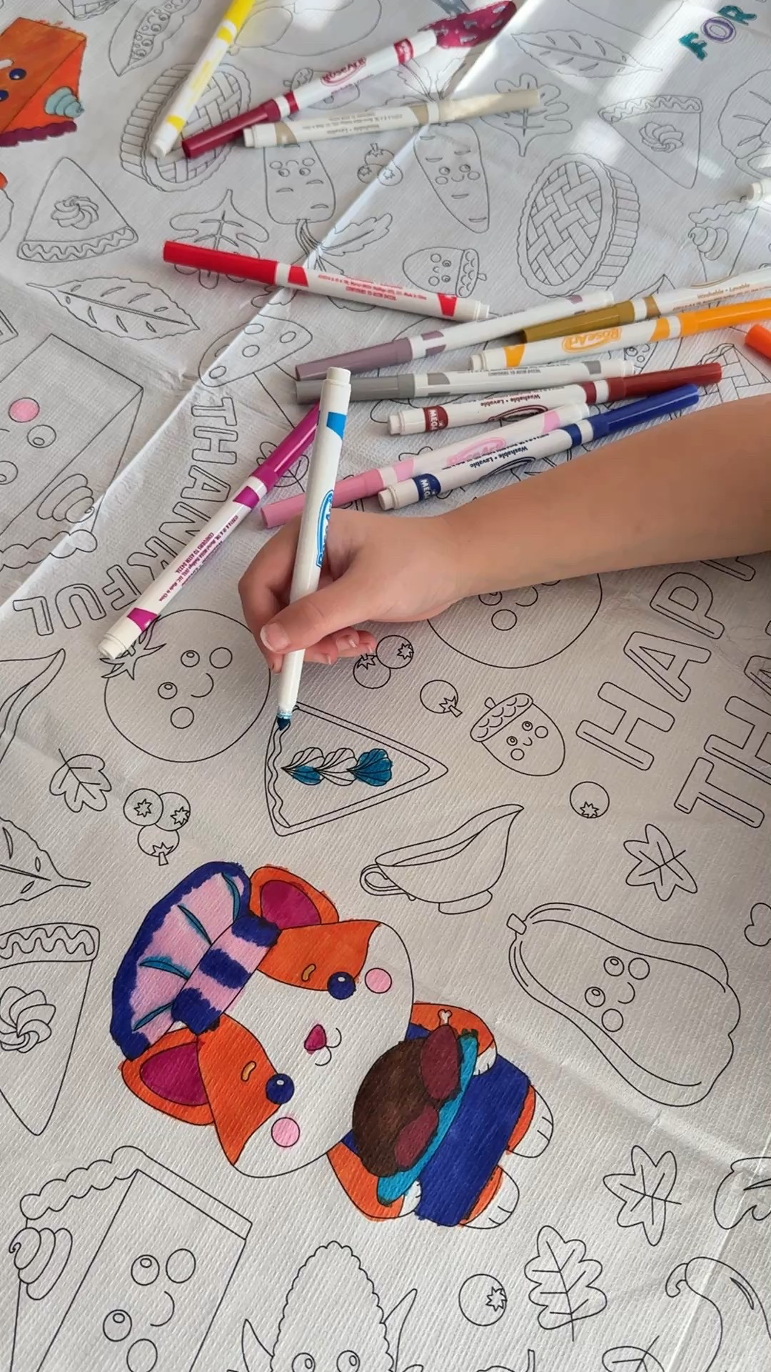 This has entertained them for a surprisingly long time this Thanksgiving. 💪🏻 You can grab one of these coloring tablecloths for the holidays for just $3! 

#LTKHoliday #LTKKids