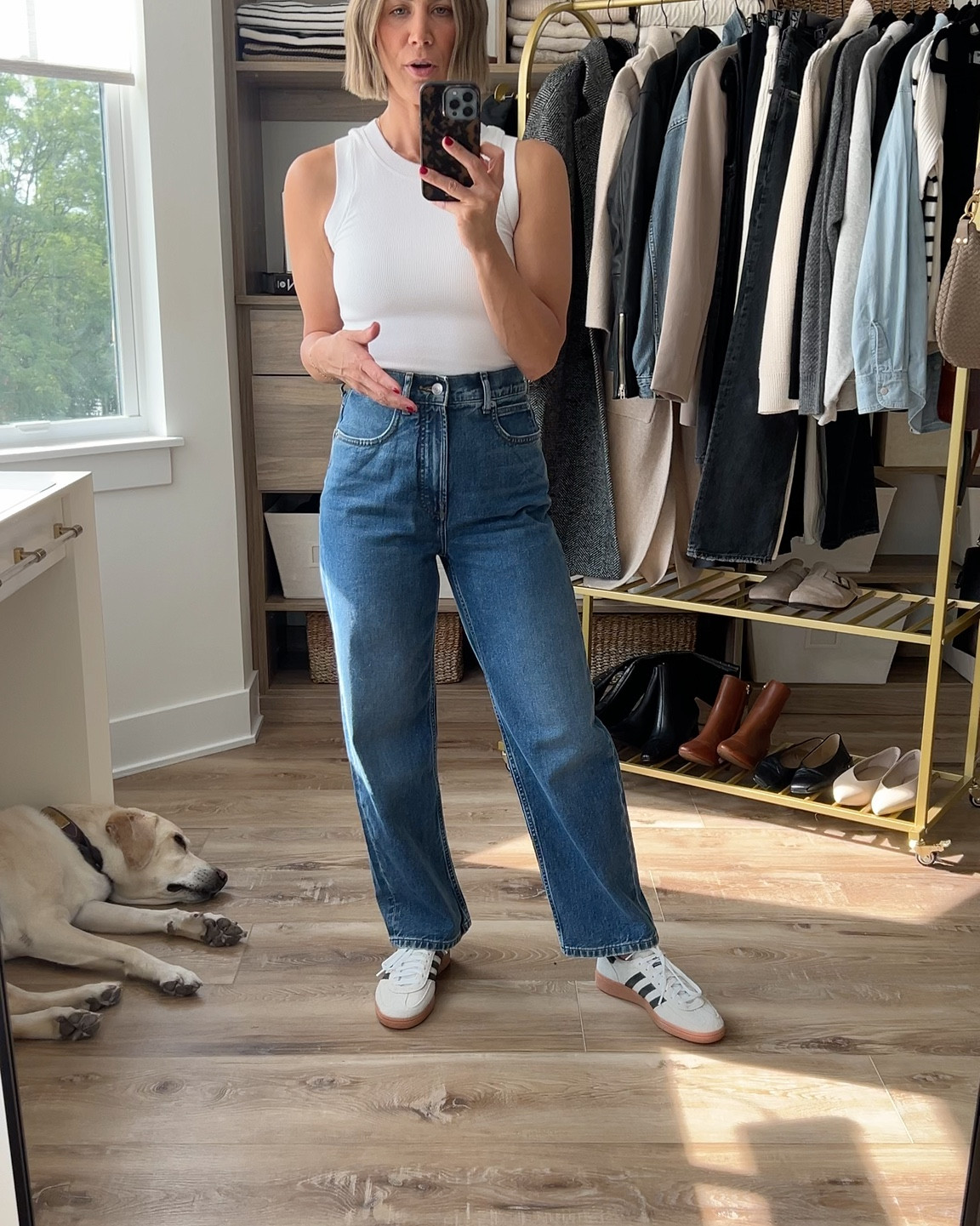 Fall Capsule: Bottoms
Sizing Details:
Blue Jeans: 26/regular
Creme Jeans: 26/regular
Black Jeans: 26
Tailored Pants: 4/regular (sized up)
Silk Skirt: small
Denim Dress: small/regular 


#LTKFindsUnder50 #LTKSaleAlert #LTKFindsUnder100