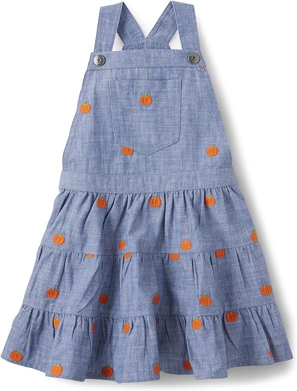 Gymboree Girls and Toddler Embroidered Sleeveless Skirtall Jumpers | Amazon (US)