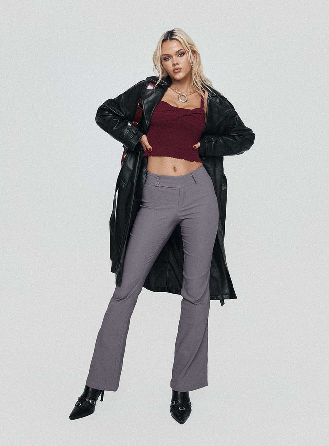 Kinkirk Flared Pants Grey | Princess Polly US