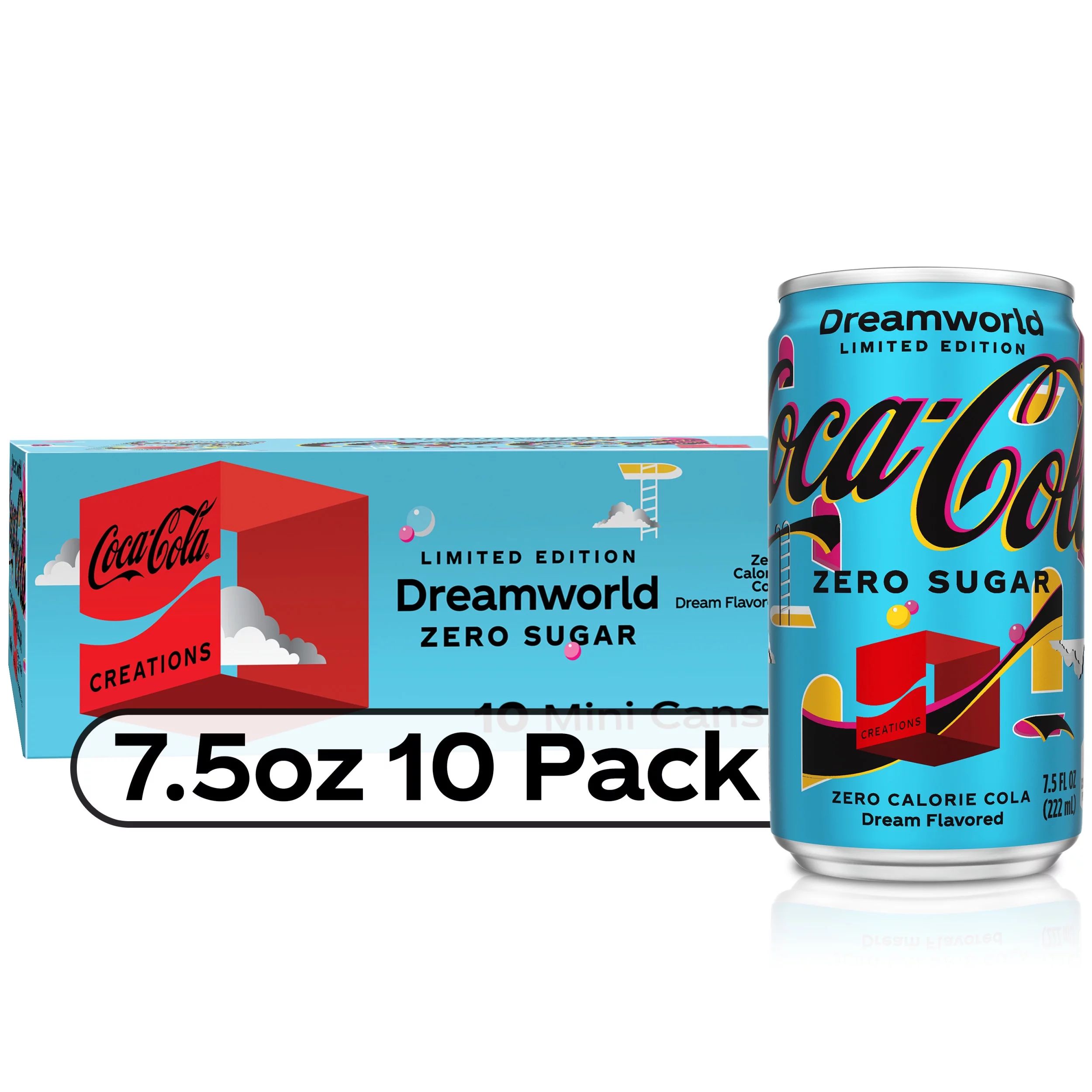 Coca-Cola Zero Sugar Dreamworld Fridge Pack Cans, 7.5 fl oz, 10 Pack - Walmart.com | Walmart (US)
