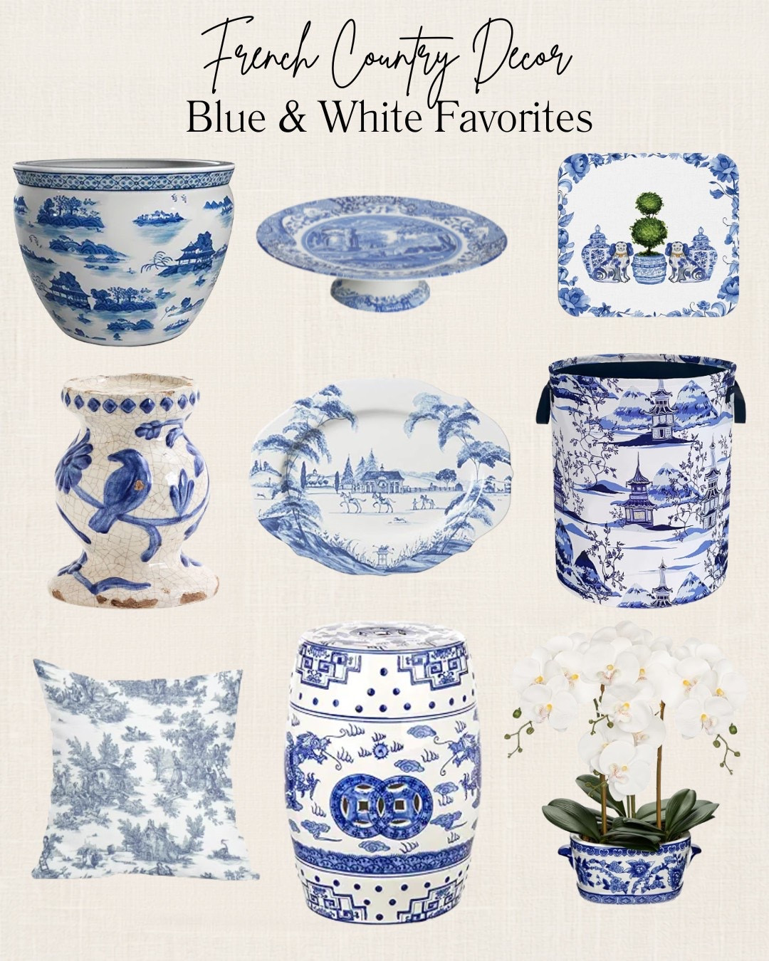 There's something timeless about blue and white decor. Whether you're styling a kitchen counter, refreshing a bookshelf, or adding the perfect finishing touch to a coffee table, these classic pieces never go out of style.

I've gathered some of my favorite small blue and white decor finds that bring effortless French country charm and European-inspired style to any room. They're the kind of pieces you'll enjoy season after season—and they also make thoughtful housewarming, hostess, birthday, or holiday gifts for anyone who loves timeless home decor.

Save this post for your next home refresh or gift idea, and shop all of my favorites through the link!

#LTKHome #BlueAndWhiteDecor #FrenchCountry #FrenchCountryDecor #TraditionalHome #EuropeanInspired #CollectedHome #HomeDecor #DecorInspiration #ClassicHome #TimelessStyle #GiftIdeas #HousewarmingGift #HostessGift #AmazonHomeFinds #ShelfStyling #HomeAccessories #AffordableDecor #LTKFinds #GiftInspiration